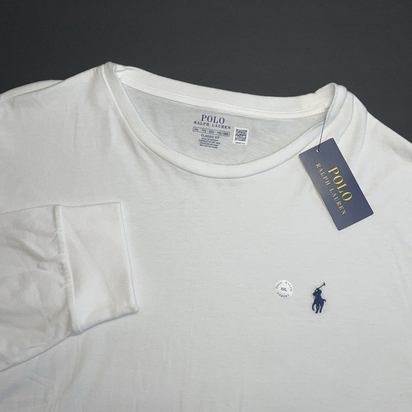 Polo Ralph Lauren Other - NEW Polo Ralph Lauren Long Sleeve T-Shirt XXL Classic Fit Jersey White Crewneck